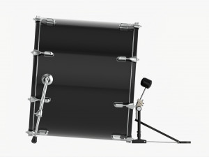 Acoustic Bass Drum Modelo 3D