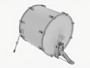 Acoustic Bass Drum 3D Model