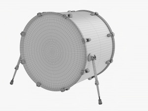 Acoustic Bass Drum Modelo 3D