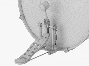 Acoustic Bass Drum 3D Model