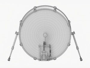 Acoustic Bass Drum Modelo 3D