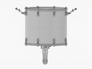 Acoustic Bass Drum 3D Model