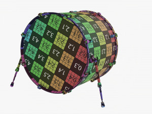 Acoustic Bass Drum Modelo 3D