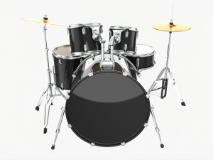 Acoustic Drum Set 3D Model