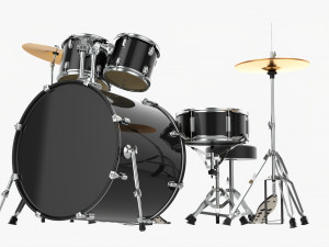 Acoustic Drum Set 3D Модель