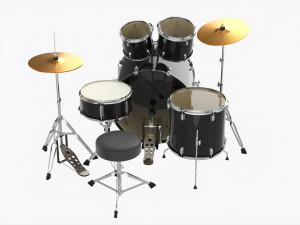 Acoustic Drum Set 3D Модель