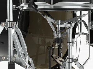 Acoustic Drum Set 3D Model