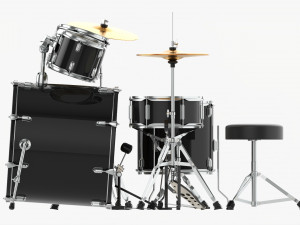 Acoustic Drum Set 3D Модель