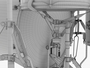 Acoustic Drum Set 3D Модель