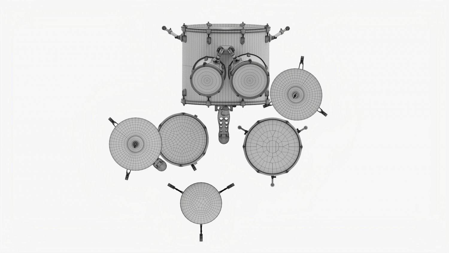 Drum set very detailed - - 3D Warehouse