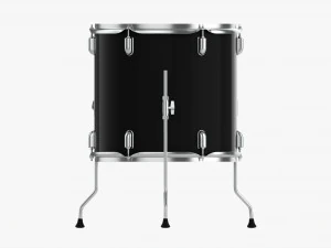 Acoustic Floor Tom Drum 3D Model