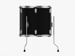 Acoustic Floor Tom Drum Modelo 3D