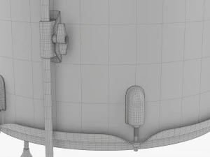 Acoustic Floor Tom Drum 3D Model