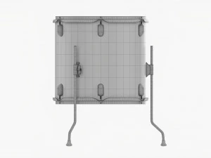Acoustic Floor Tom Drum 3D Model