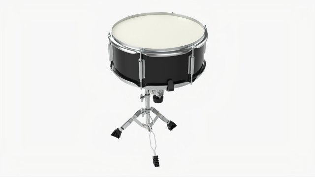 Acoustic Snare Drum On Stand 3D Model