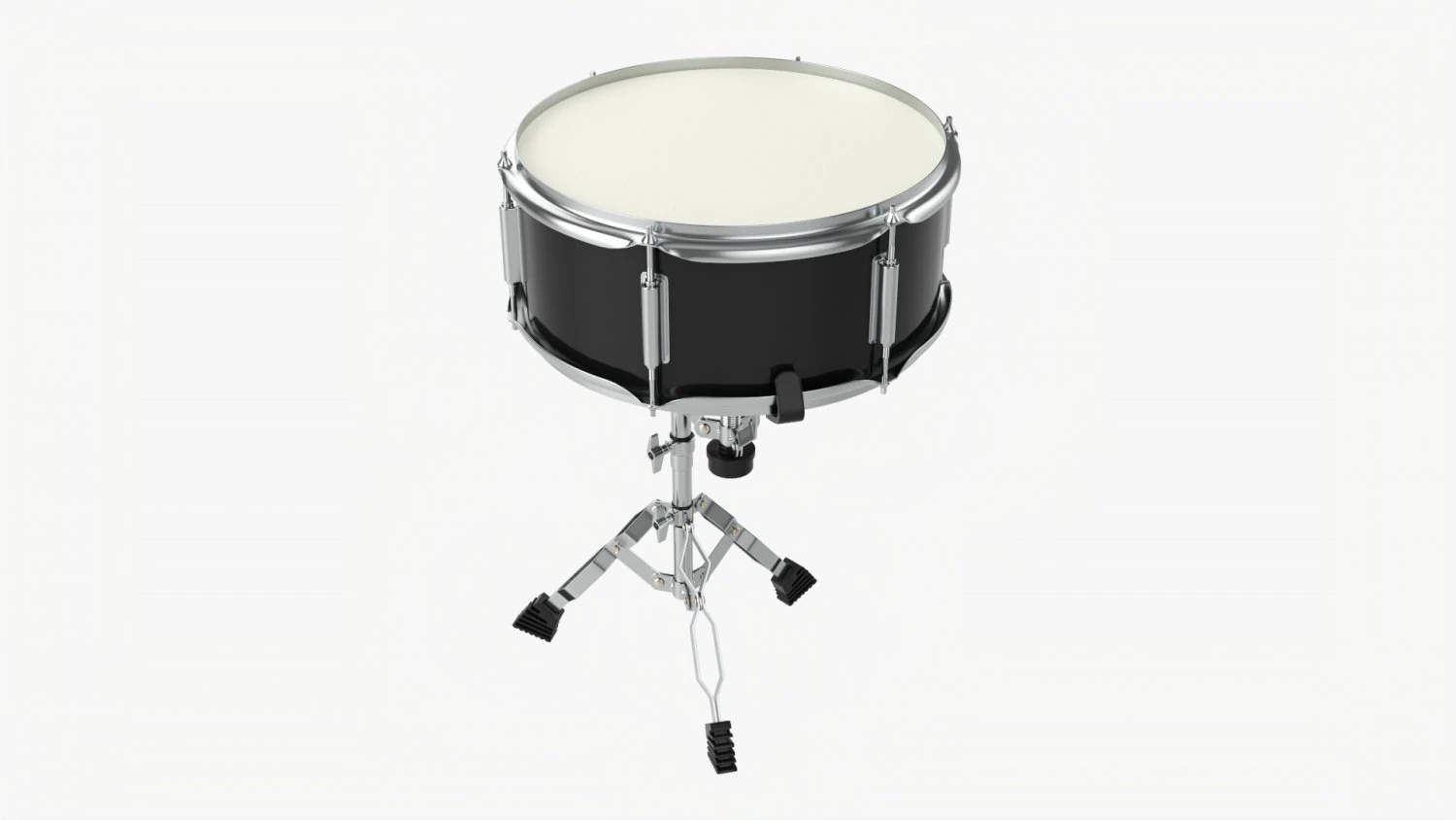 Акустичний малий барабан на підставці 3D Модель .c4d .max .obj .3ds .fbx .stl .blend 
