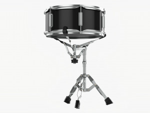 Acoustic Snare Drum On Stand 3D Model
