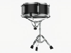 Акустичний малий барабан на підставці 3D Модель