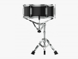 Acoustic Snare Drum On Stand 3D Model