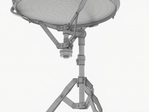 Acoustic Snare Drum On Stand 3D Model