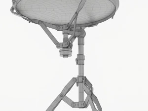 Акустичний малий барабан на підставці 3D Модель