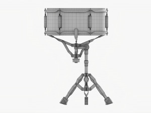 Acoustic Snare Drum On Stand 3D Model