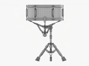 Акустичний малий барабан на підставці 3D Модель