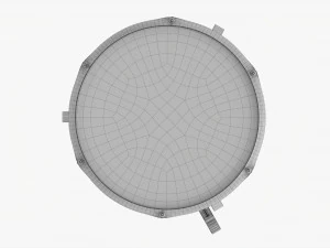 Акустичний малий барабан на підставці 3D Модель