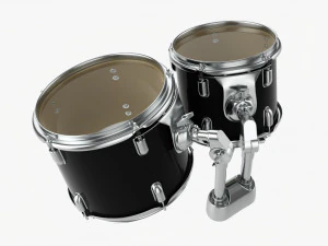 어쿠스틱 Tom-Tom 드럼 세트 3D 모델