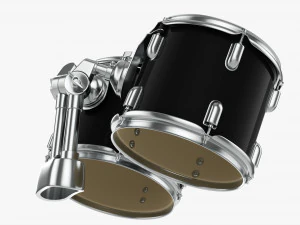 Acoustic Tom-Tom Drum Set 3D Model