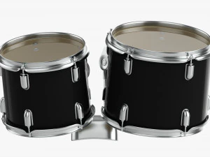 Acoustic Tom-Tom Drum Set 3D Model