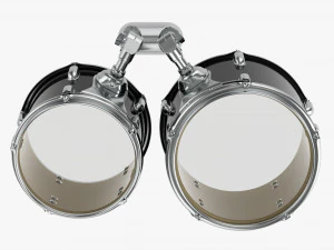 Acoustic Tom-Tom Drum Set 3D Model