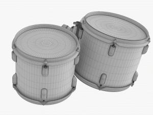 Acoustic Tom-Tom Drum Set 3Dモデル