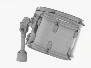 Acoustic Tom-Tom Drum Set 3D Model