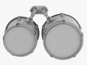Acoustic Tom-Tom Drum Set 3D Model