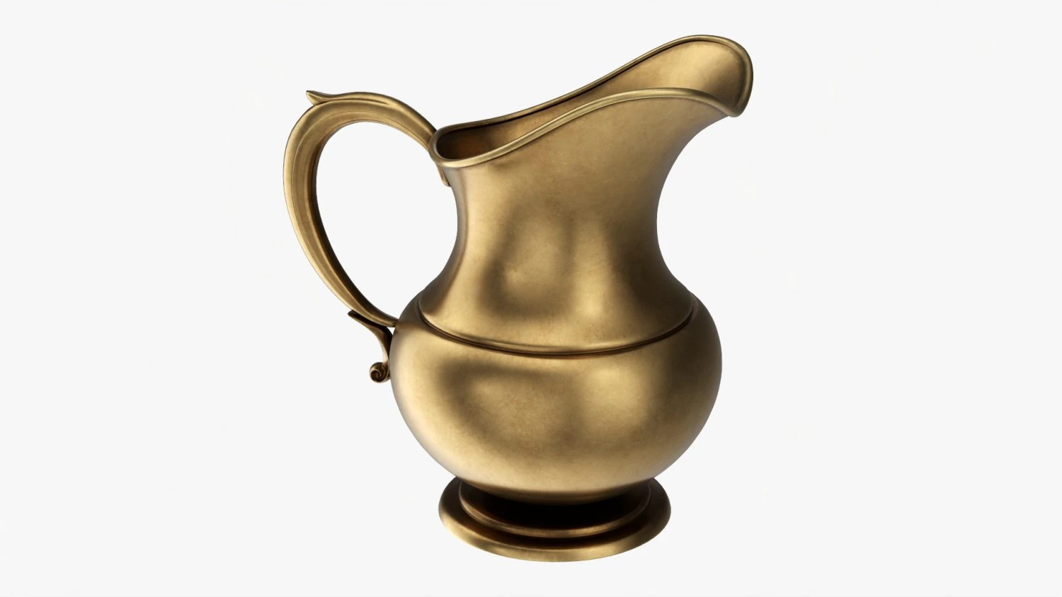 Antique Metal Jug 3D Model .c4d .max .obj .3ds .fbx .stl .blend 