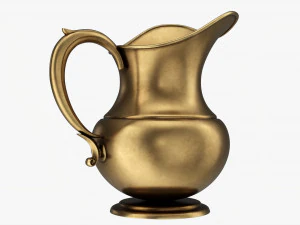 Antique Metal Jug 3D Model