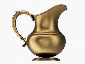 Antique Metal Jug 3D Model