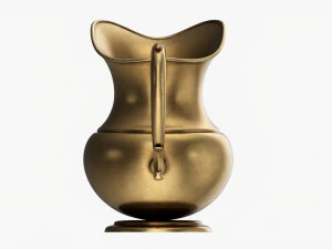 Antique Metal Jug 3D Model