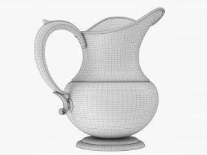 Antique Metal Jug 3D Model
