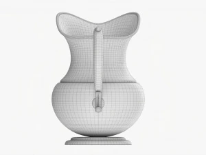 Antique Metal Jug 3D Model