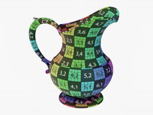 Antique Metal Jug 3D Model