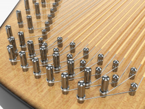 Autoharp Music Instrument 3D Model