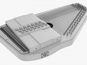 Autoharp Music Instrument 3D Model