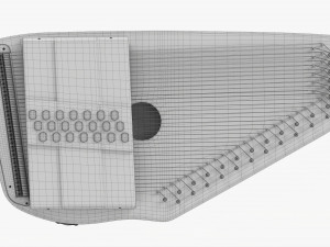 Autoharp Music Instrument 3D Model
