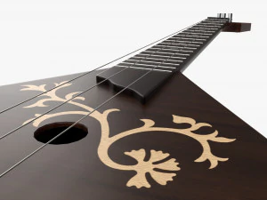 Balalaika 3 corde 01 Modello 3D