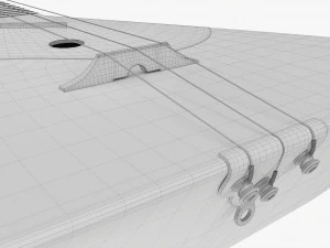 Balalaika 3 corde 01 Modello 3D