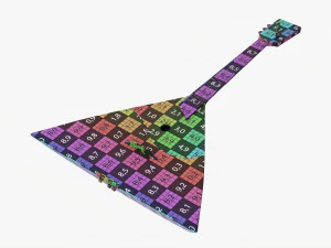 Balalaika 3 corde 01 Modello 3D