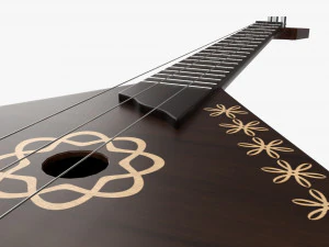 Balalaika 3 corde 02 Modello 3D