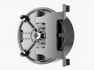 Bank Vault Door 3D Model